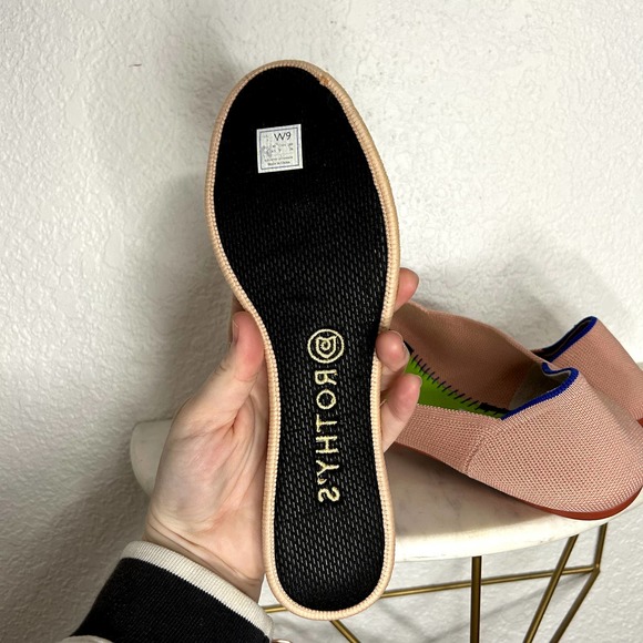 Rothy's The Flat Pink Coral Womens Size 9 Ballet Flat Round Toe Retired - Picture 8 of 16